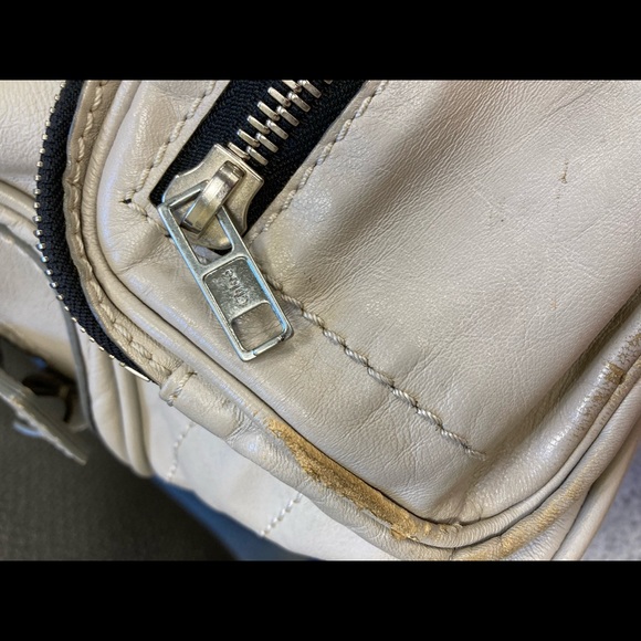 CHLOE BETTY BAG Dove GRAY AS IS Large leather satchel, spot, missing coin purse - Picture 10 of 15